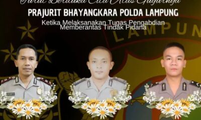 Kapolri naikkan pangkat anumerta kepada 3 polisi yang tewas ditembak