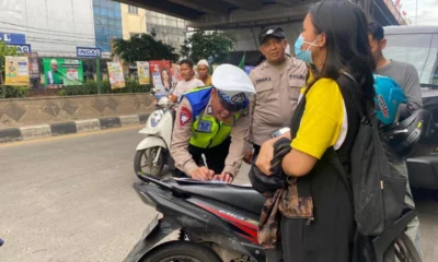Lawan arah di ciputat, pengendara motor bakal kena tilang etle