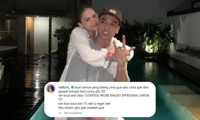Masih sering dikaitkan dengan mantan, fadly faisal unggah foto maudy dengan caption bucin