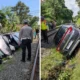 Mobil tertabrak kereta di rangkasbitung karena tak ada palang pintu, 5 orang luka luka