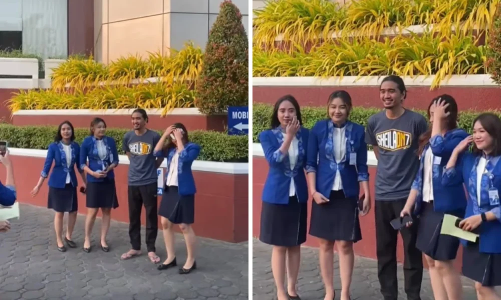 Pakai sandal jepit, duta sheila on 7 malah diserbu pegawai bank untuk ini...