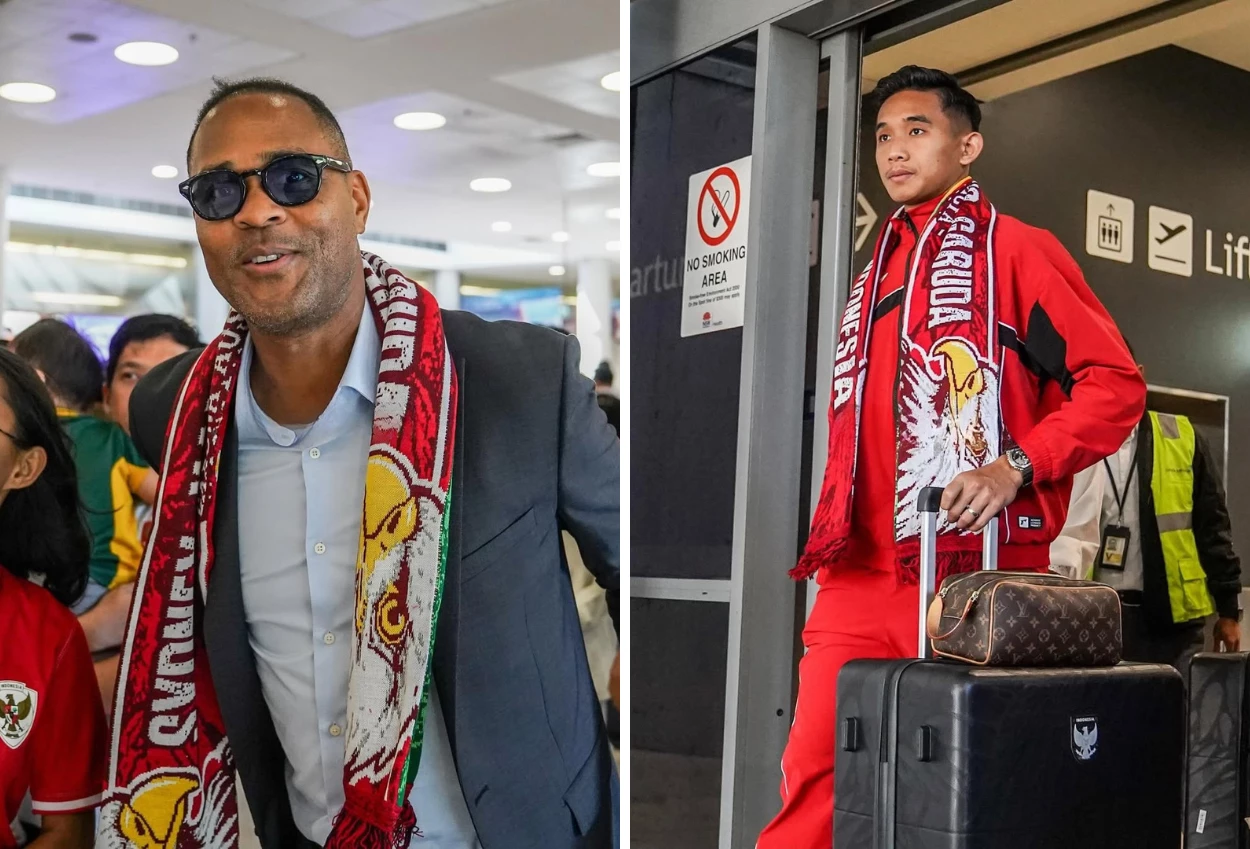 Patrick kluivert dan timnas indonesia tiba di sydney, langsung jalani latihan ringan di gym