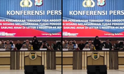 Penetapan tersangka kasus penembakan 3 polisi di lampung 2 oknum tni dan 1 polisi terlibat