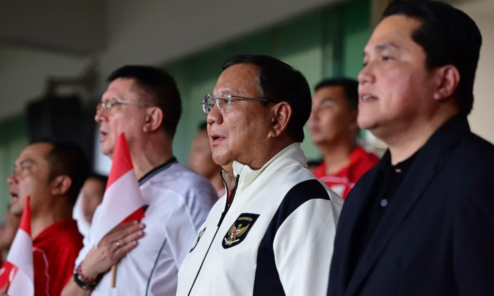 Presiden prabowo saksikan langsung indonesia vs bahrain di gbk