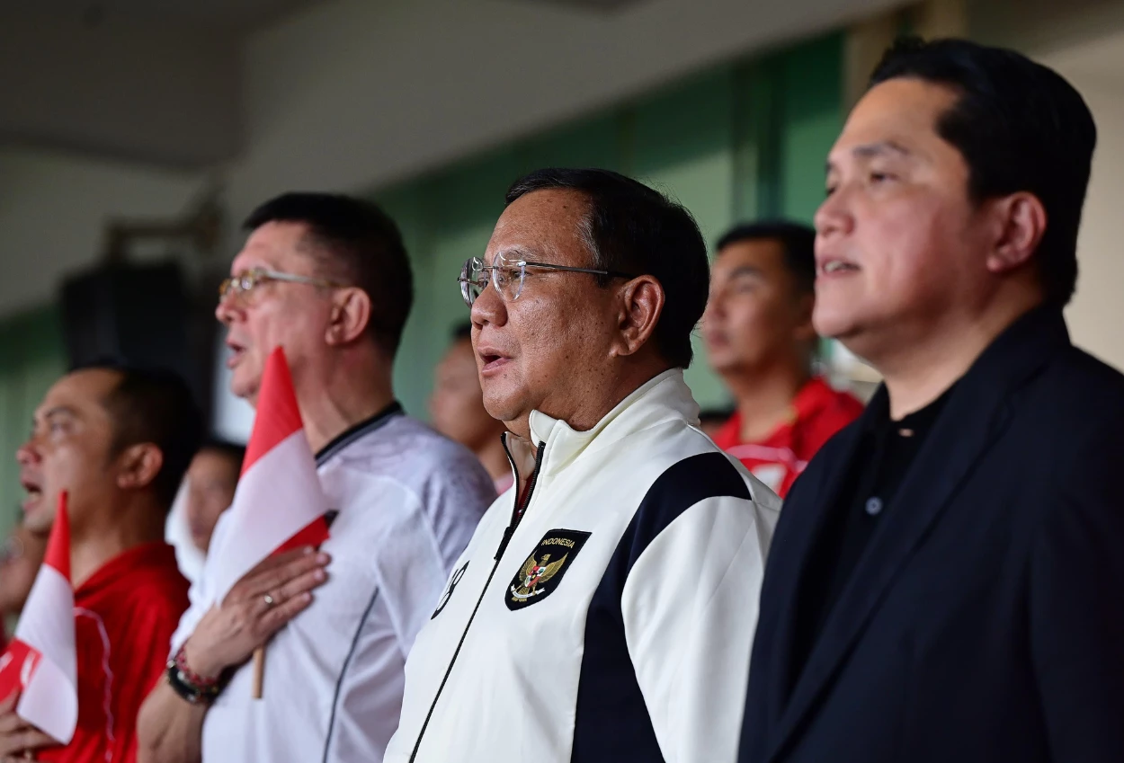 Presiden prabowo saksikan langsung indonesia vs bahrain di gbk