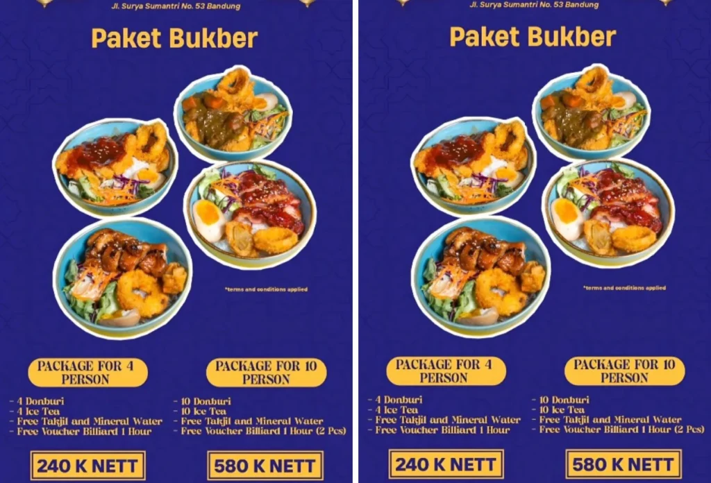 Promo bukber di brew & chill, bandung