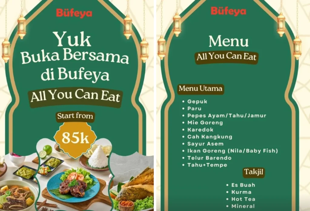 Promo bukber di bufeya bintaro, tangerang selatan