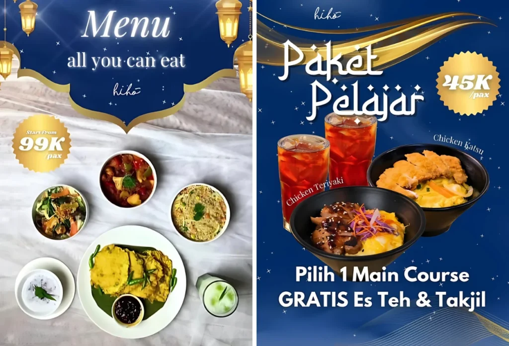 Promo bukber di hiho cafe, tangerang