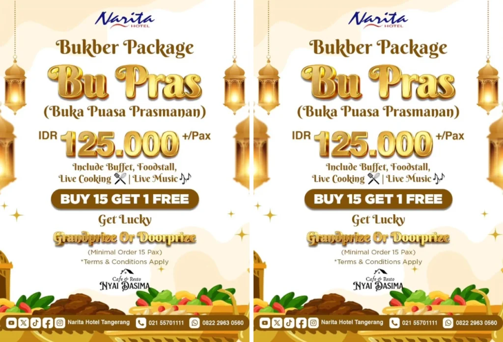 Promo bukber di narita hotel, tangerang