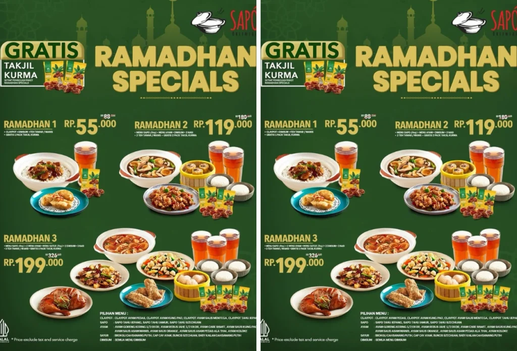 Promo bukber di sapo oriental, jakarta