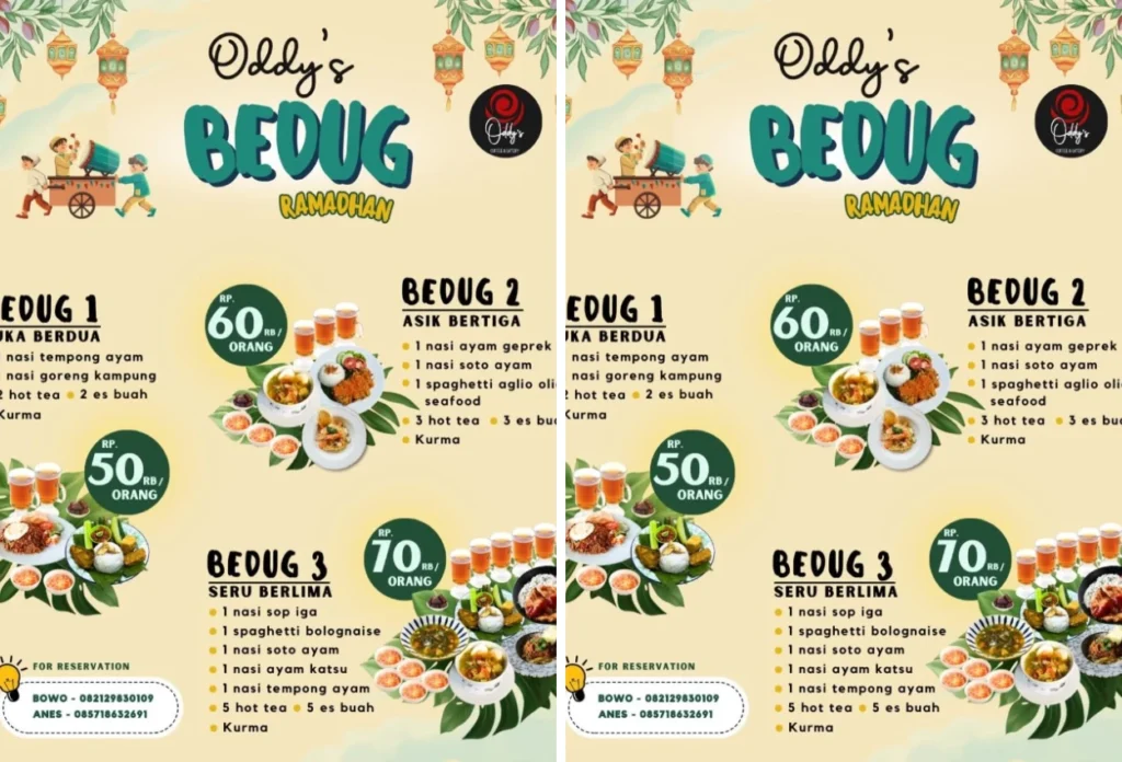 Promo oddy's cafe, tangerang