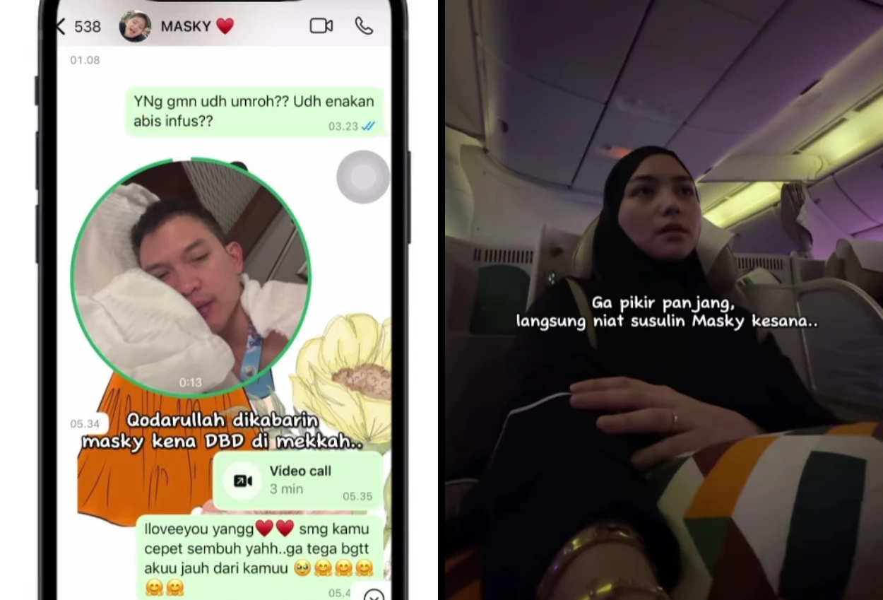 Rezky aditya dilarikan ke rs saat umrah, citra kirana langsung nyusul ke arab saudi
