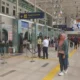 Stasiun pasar senen mulai padat, pemudik pilih berangkat lebih awal