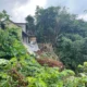 Tebing 15 meter longsor di belakang kua serpong, bpbd tangsel pasang terpal untuk mitigasi