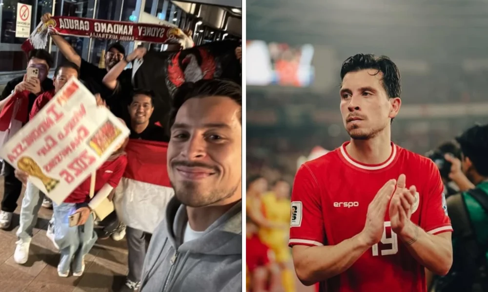 Tiba di sydney, thom haye dapat sambutan spesial dari fans garuda