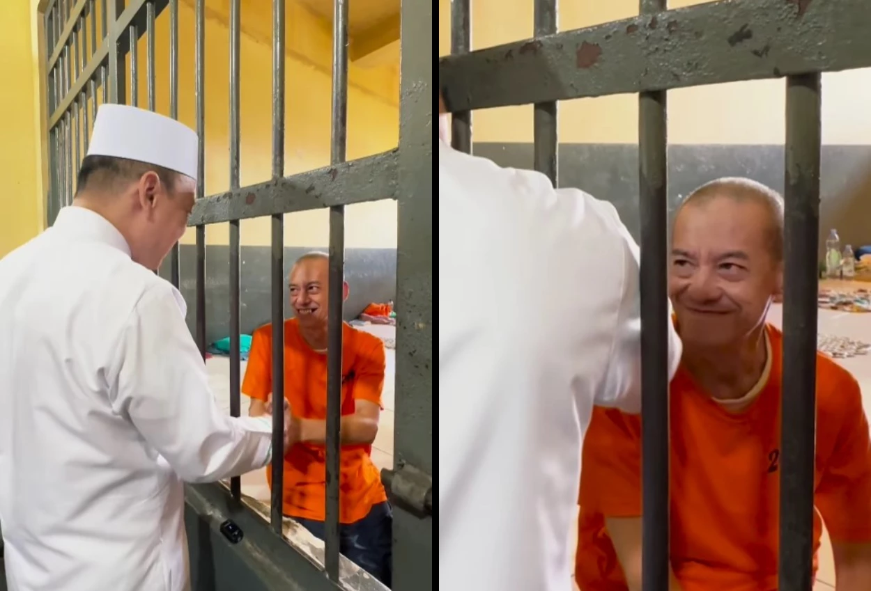 Usai viral temui vadel badjideh di lapas, kini ustaz das'ad bertemu dengan fariz rm