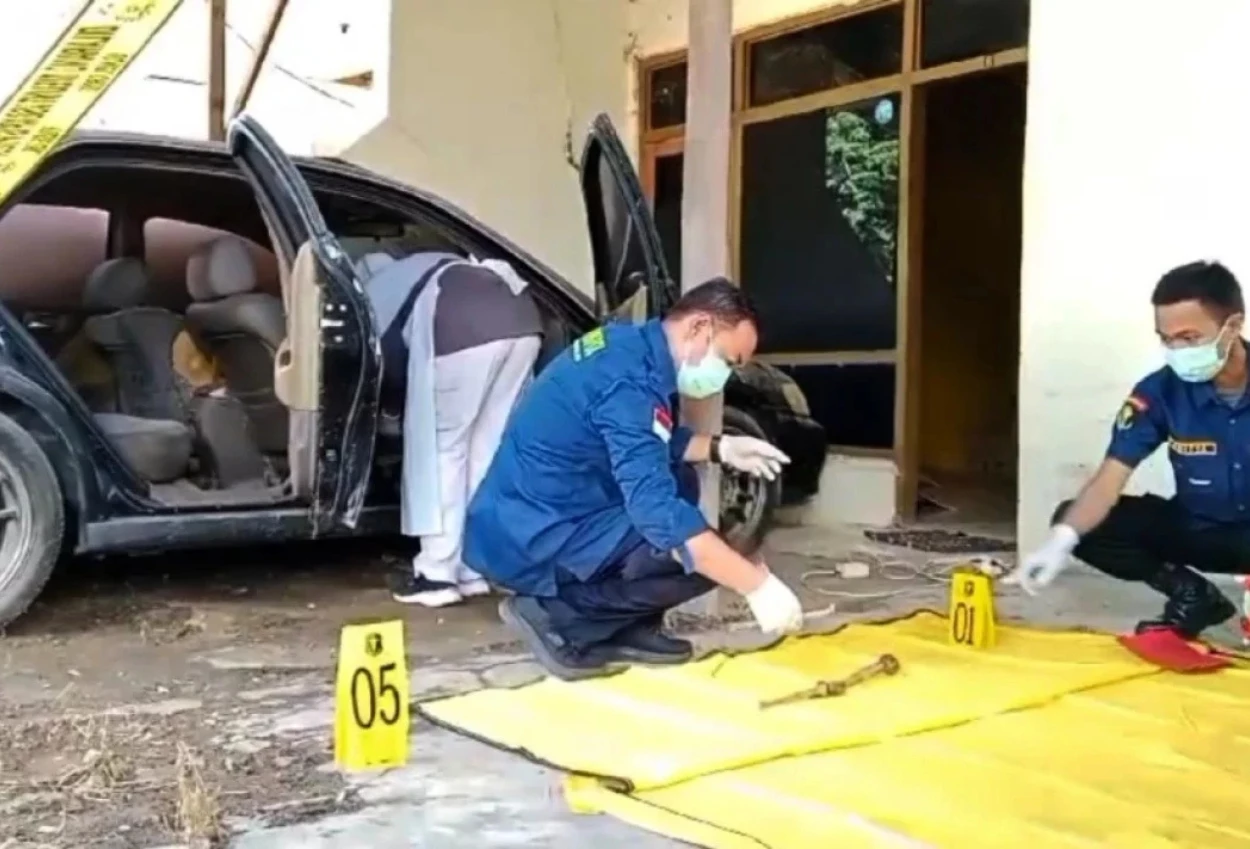 Viral! kerangka manusia ditemukan di mobil milik eks kanit reskrim yang terparkir di asrama polisi