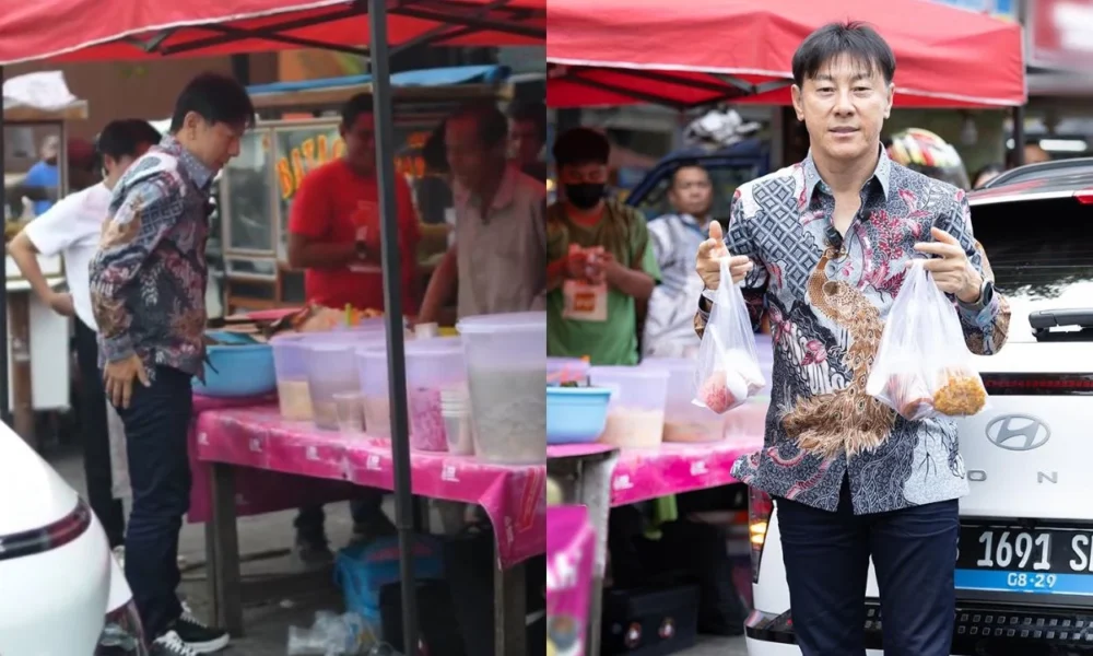 Viral! shin tae yong tertangkap kamera sedang war takjil, kok bisa