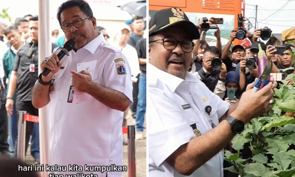 Wagub rano karno pimpin panen raya serentak di 6 wilayah jakarta