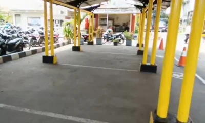 Asn wajib naik transportasi umum, parkiran di kecamatan cilincing lengang pagi tadi