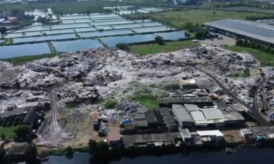 Bak tpst bantar gebang, sampah liar menggunung di wilayah cilincing (3)