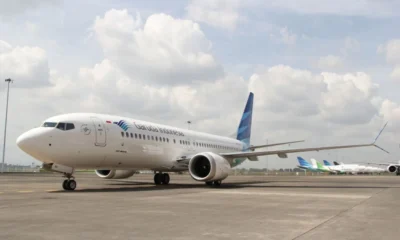 Ban pesawat garuda indonesia copot saat mendarat di tanjungpinang, 161 penumpang selamat