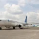 Ban pesawat garuda indonesia copot saat mendarat di tanjungpinang, 161 penumpang selamat