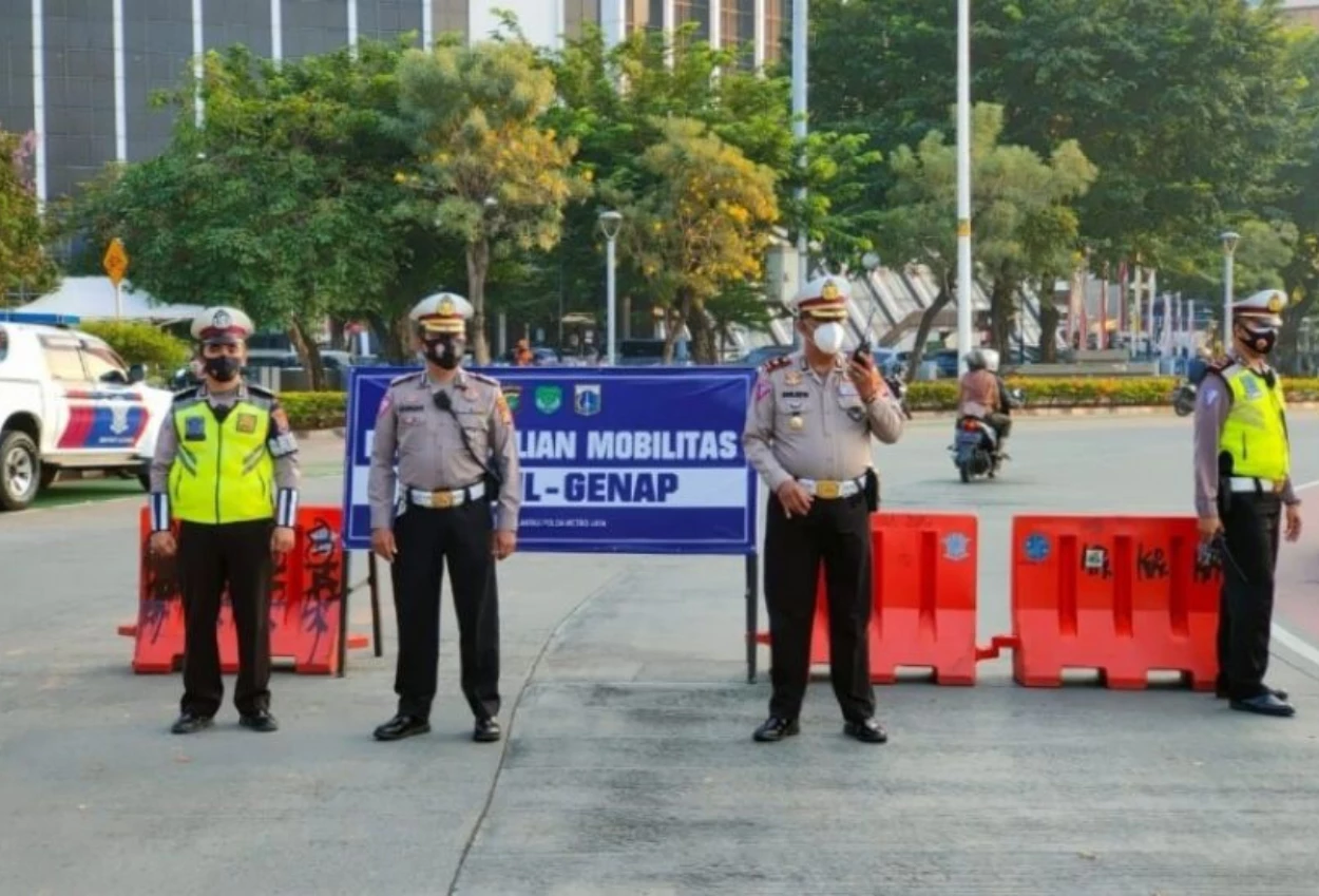 Catat! polda metro jaya tetapkan 26 titik ganjil genap di jakarta