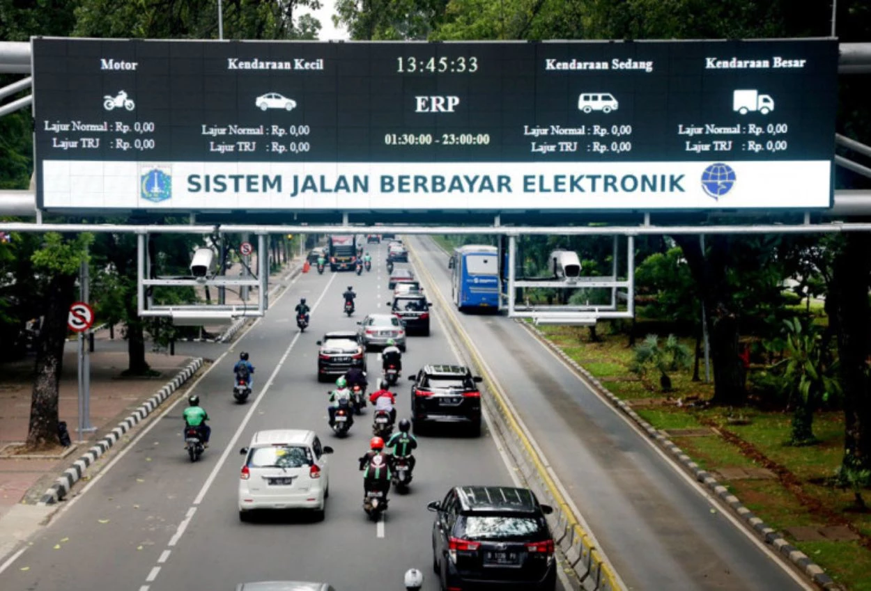 Daftar kendaraan yang tidak perlu bayar erp di jakarta