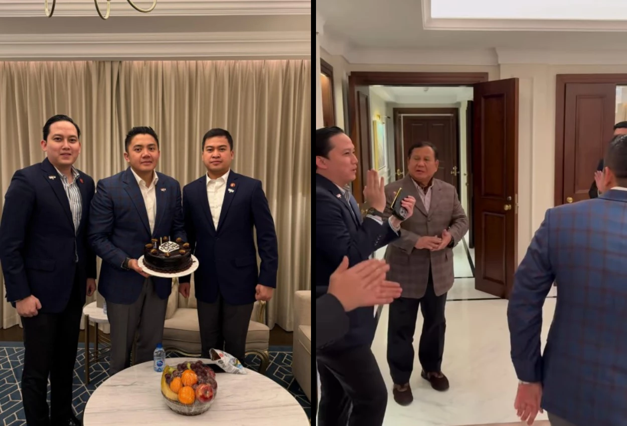 Letkol teddy ulang tahun, prabowo dan sesprinya beri surprise di yordania