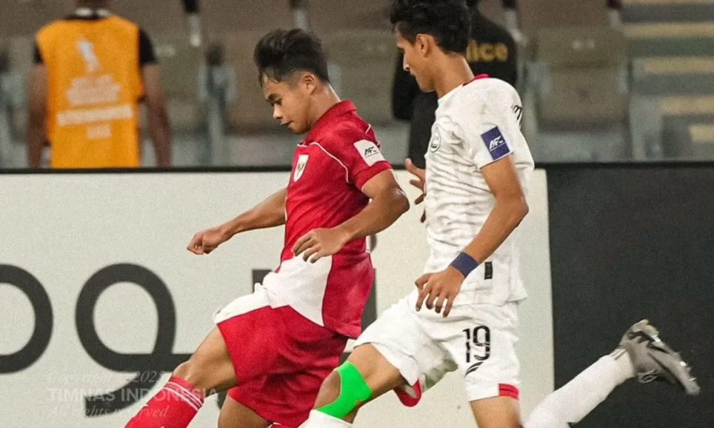 Menang 4 1 atas yaman, timnas u 17 puncaki grup c piala asia 2025