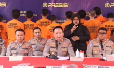 Polisi amankan 23 tersangka kasus kejahatan jalanan dan curanmor di tangerang selatan periode maret hingga april 2025