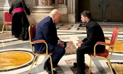 Presiden amerika serikat donald trump dan presiden ukraina volodymyr zelensky