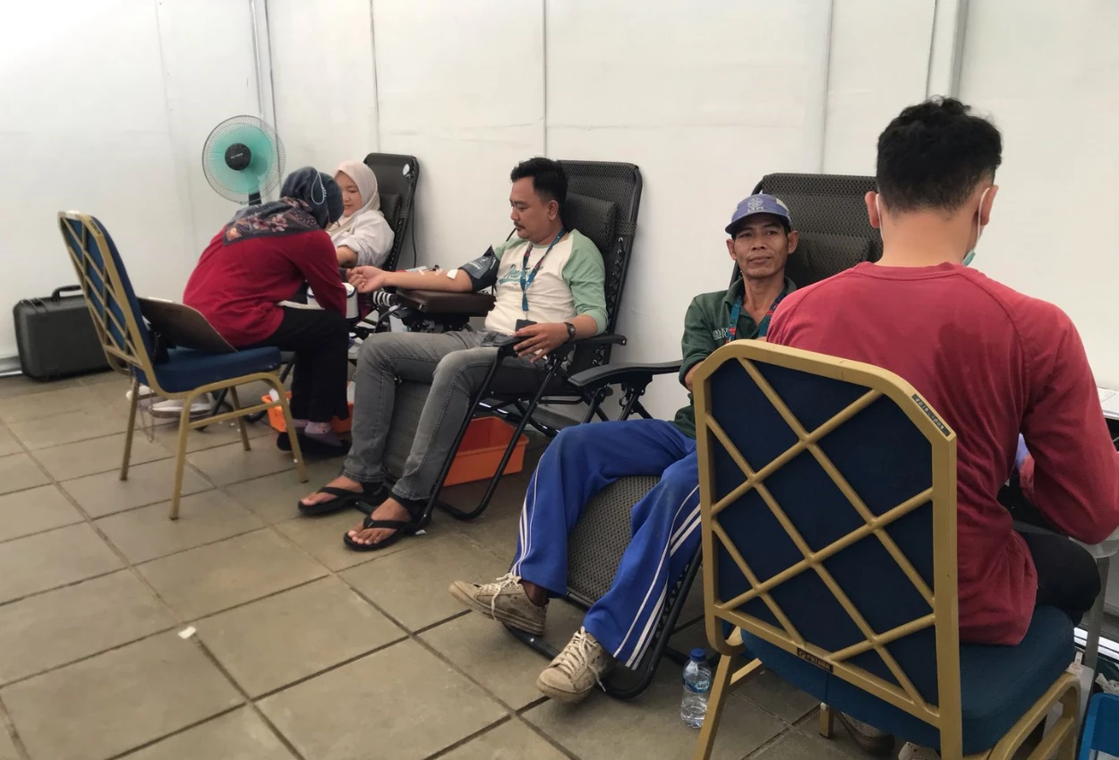 Sambut hari kesehatan nasional, kebun raya bogor gelar donor darah