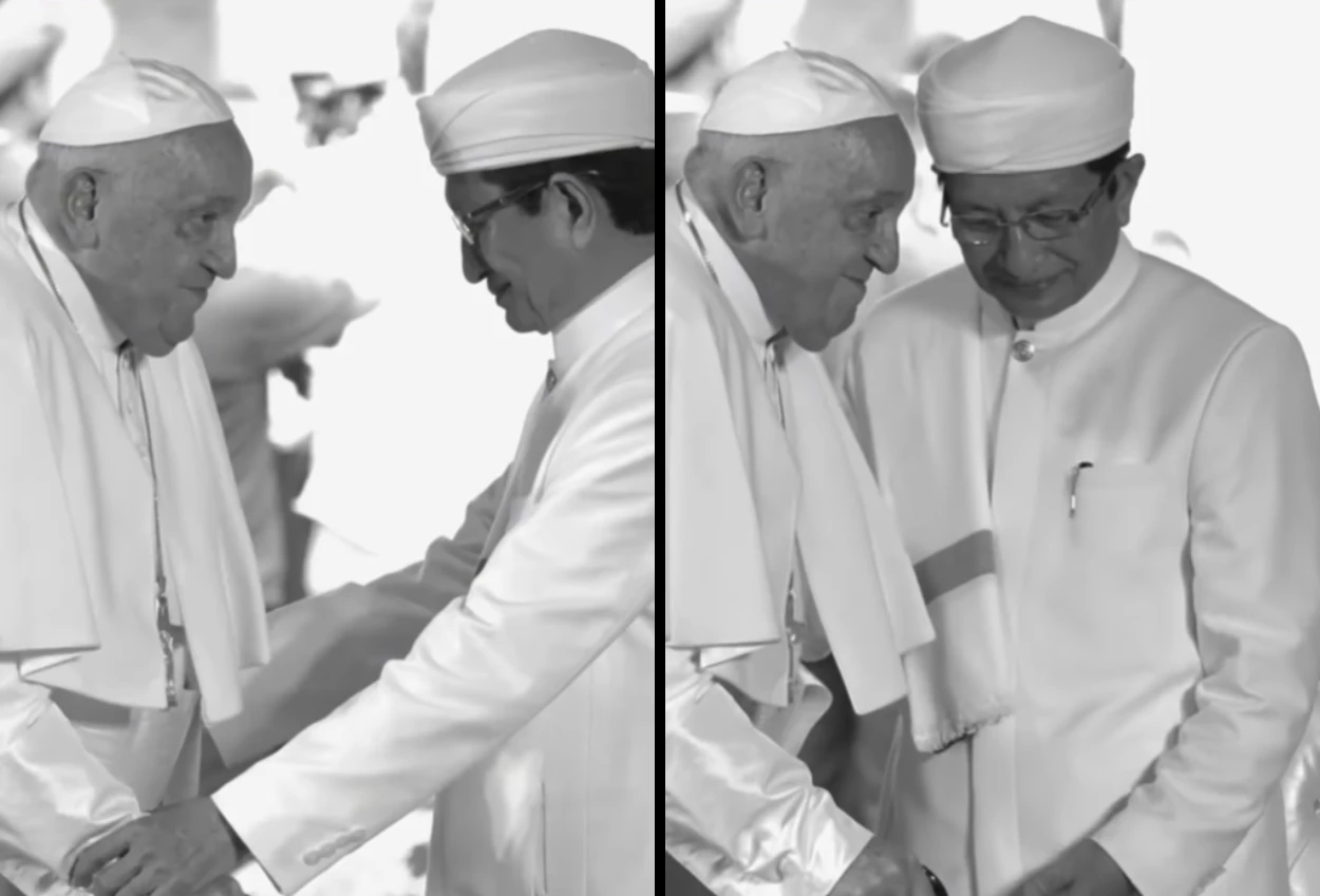 Sampaikan belasungkawa atas wafatnya paus fransiskus, menag jasa dan persahabatan beliau tidak bisa kita lupakan