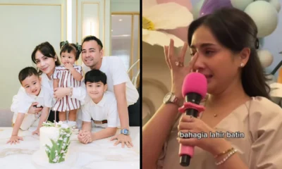 Tangis nagita slavina pecah saat beri sambutan di ulang tahun baby lily yang ke satu tahun