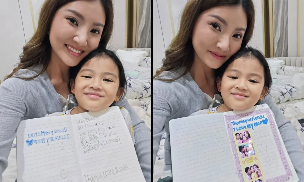Thania putri onsu beri surat cinta untuk sarwendah, netizen salfok foto ruben onsu hilang
