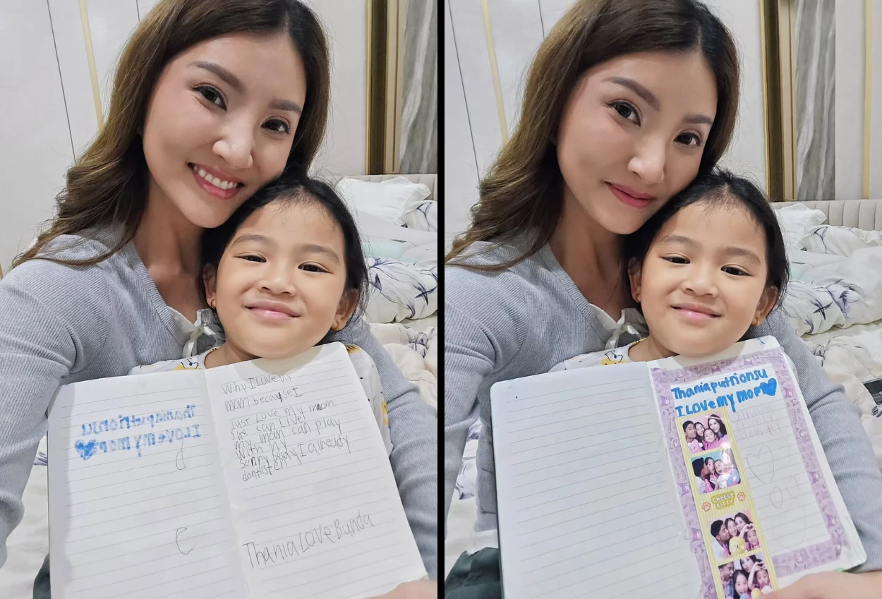 Thania putri onsu beri surat cinta untuk sarwendah, netizen salfok foto ruben onsu hilang