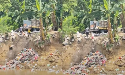 Truk sampah terekam buang sampah ke kali bekasi, diduga sudah 10 tahun