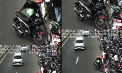 Viral! tukang parkir terekam kamera etle, polisi beri penjelasan