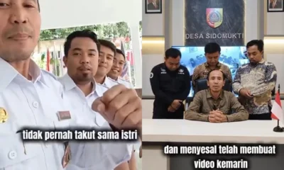 Viral video tak takut istri, kades sidomukti minta maaf hingga dihubungi pejabat kedubes ri dan kapolres