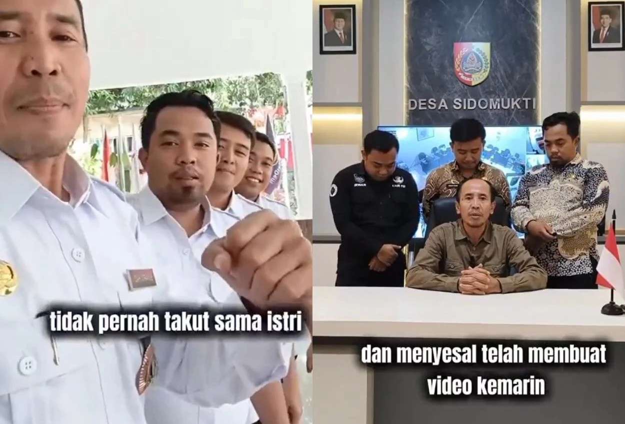 Viral video tak takut istri, kades sidomukti minta maaf hingga dihubungi pejabat kedubes ri dan kapolres