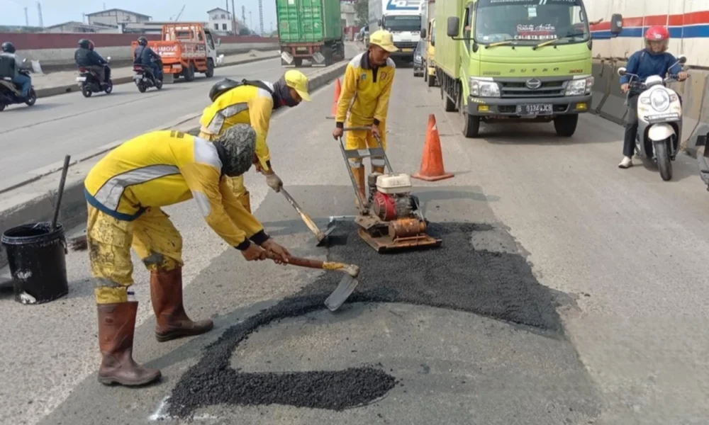 4.235 titik jalan rusak di jakarta utara diperbaiki dalam 4 bulan