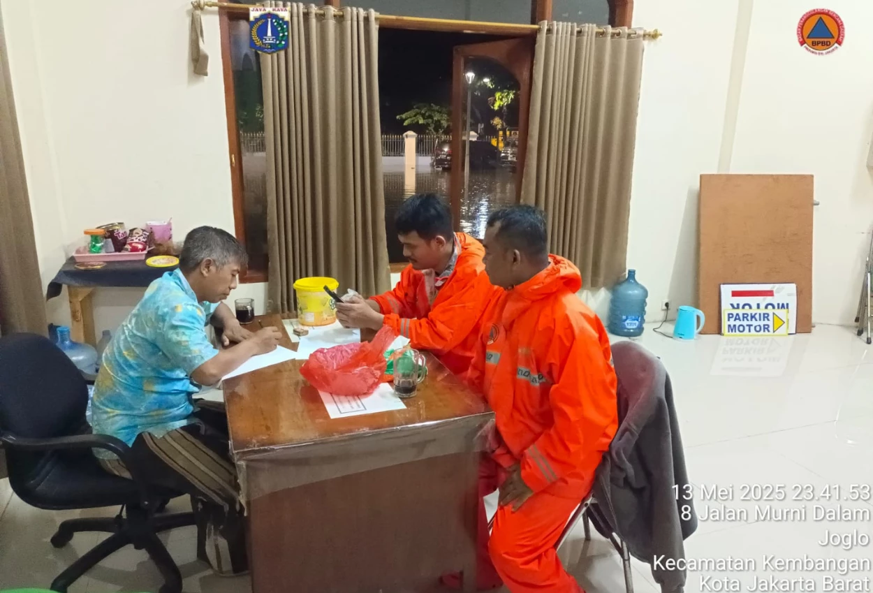 Banjir surut dalam semalam, bpbd jakarta apresiasi kerja sama lintas instansi