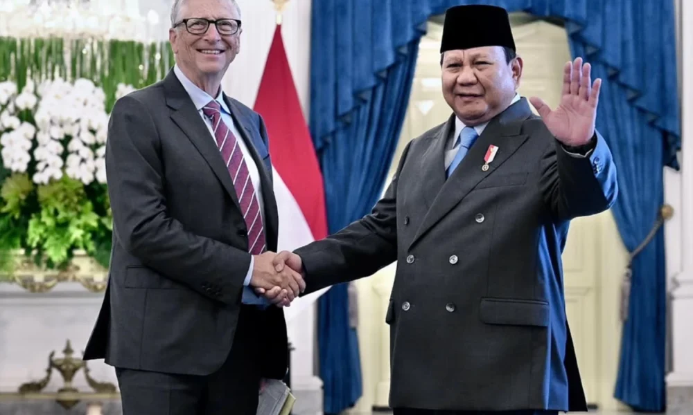 Bill gates tiba di istana, disambut langsung oleh presiden prabowo