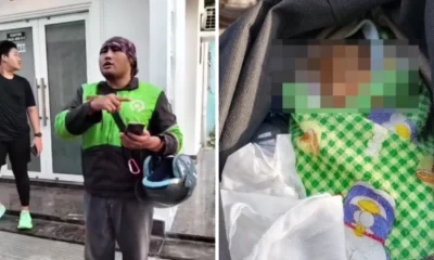 Driver ojol di medan antarkan paket tas hitam berisi bayi laki laki