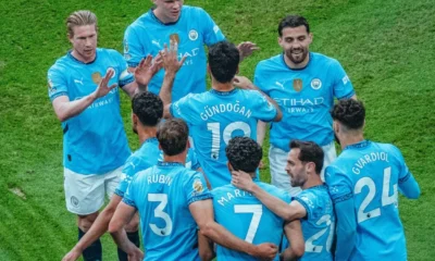 Gol spektakuler omar marmoush warnai kemenangan 3 1 man city atas bournemouth