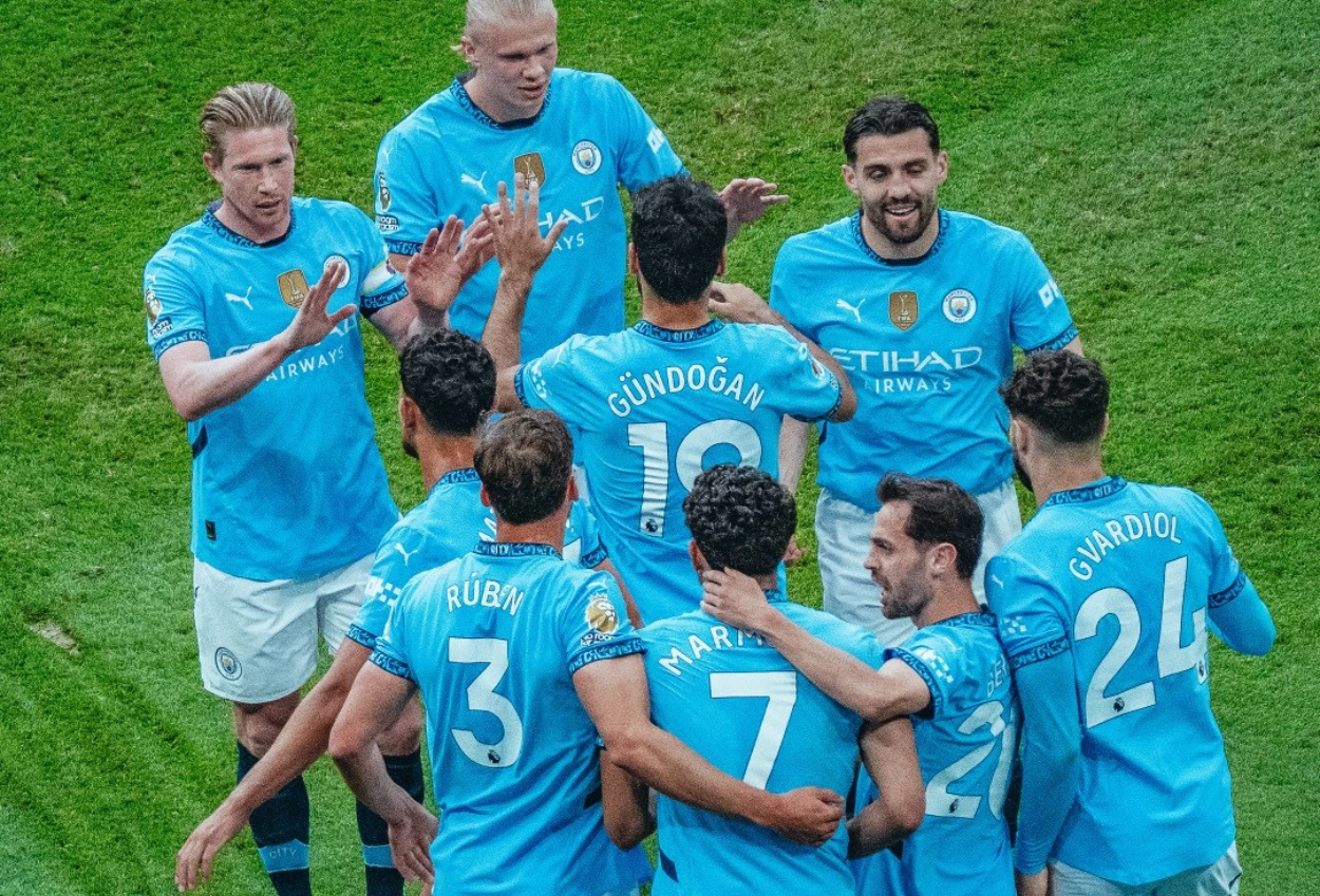 Gol spektakuler omar marmoush warnai kemenangan 3 1 man city atas bournemouth