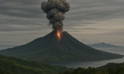 Gunung lewotobi laki laki erupsi lagi, semburkan abu vulkanik hingga 2 kilometer