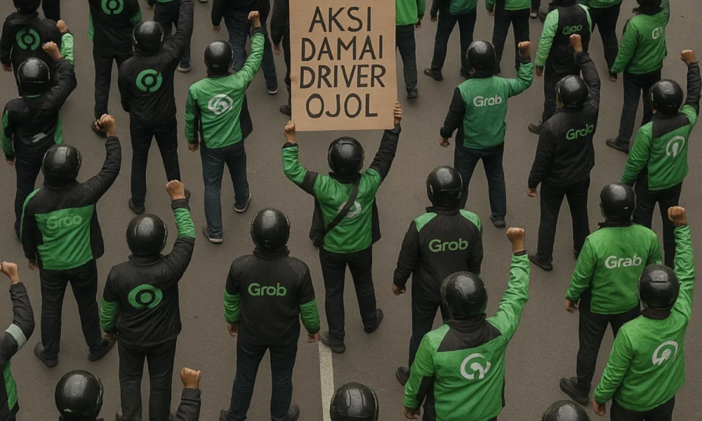 Ini lokasi yang akan didatangi ojol saat demo besok, warga diimbau cari rute alternatif!